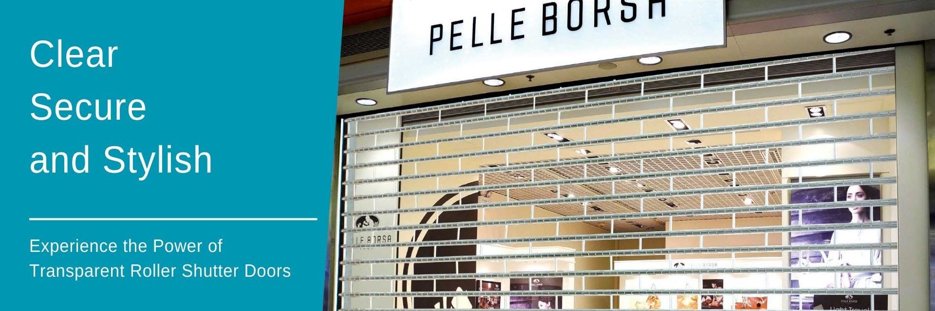 qualité Porte à volets transparente usine